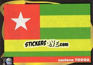 Sticker Zastava Togoa - Svetski Fudbal 2006 n. 328 - G.T.P.R School Shop