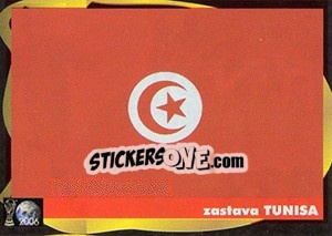 Cromo Zastava Tunisa - Svetski Fudbal 2006 - G.T.P.R School Shop