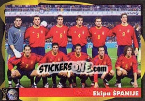 Sticker Ekipa Španije - Svetski Fudbal 2006 n. 339 - G.T.P.R School Shop