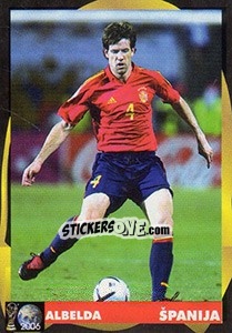 Sticker David Albelda - Svetski Fudbal 2006 - G.T.P.R School Shop