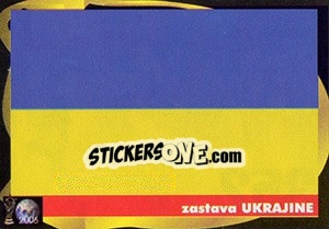 Sticker Zastava Ukrajine - Svetski Fudbal 2006 - G.T.P.R School Shop