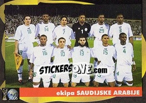 Sticker Ekipa Saudijske Arabije - Svetski Fudbal 2006 - G.T.P.R School Shop