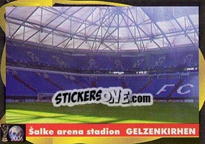 Sticker Šalke Arena Stadion (Gelzenkirhen) - Svetski Fudbal 2006 - G.T.P.R School Shop