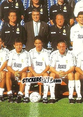 Figurina Plantilla - Real Madrid 1996-1997 - Panini
