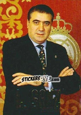Sticker Lorenzo Sanz - Real Madrid 1996-1997 - Panini