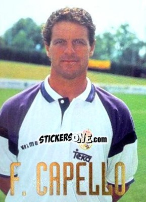 Figurina Fabio Capello - Real Madrid 1996-1997 - Panini