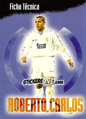 Figurina Roberto Carlos - Real Madrid 1996-1997 - Panini