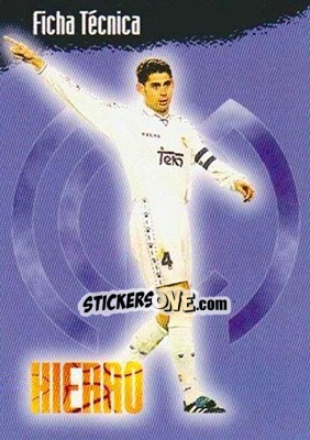 Figurina Hierro - Real Madrid 1996-1997 - Panini