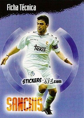 Figurina Sanchis - Real Madrid 1996-1997 - Panini