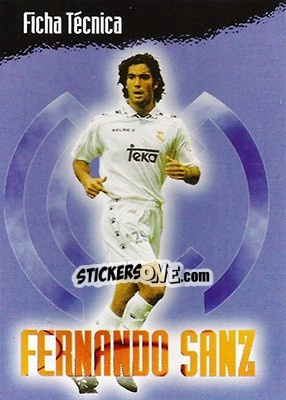 Cromo Sanz - Real Madrid 1996-1997 - Panini