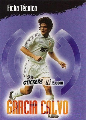 Figurina Garcia Calvo - Real Madrid 1996-1997 n. 32 - Panini