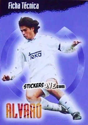 Sticker Alvaro - Real Madrid 1996-1997 - Panini