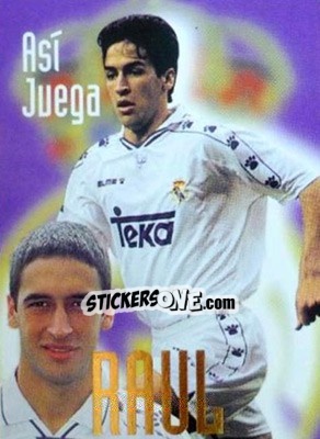 Cromo Raul González - Real Madrid 1996-1997 - Panini