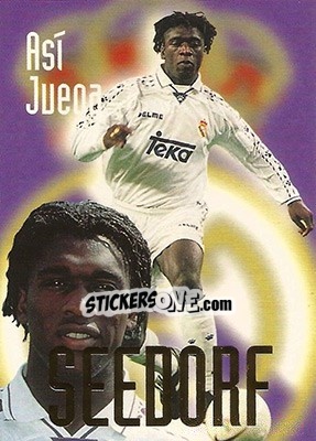 Figurina Seedorf - Real Madrid 1996-1997 - Panini