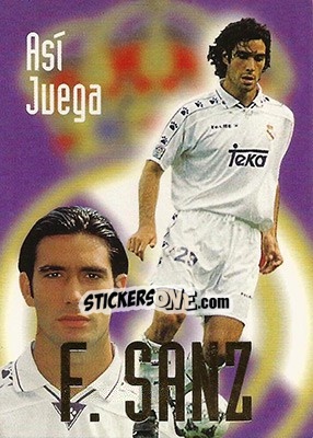 Figurina Sanz - Real Madrid 1996-1997 - Panini