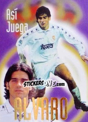 Sticker Alvaro - Real Madrid 1996-1997 - Panini