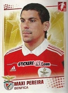 Sticker Maxi Pereira - Futebol 2010-2011 n. 44 - Panini