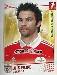 Sticker Luis Filipe - Futebol 2010-2011 - Panini