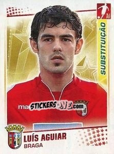 Sticker Luis Aguiar - Futebol 2010-2011 n. 71-bis - Panini
