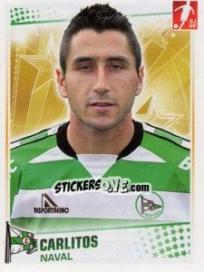 Sticker Carlitos - Futebol 2010-2011 n. 124 - Panini