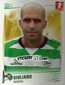 Sticker Giuliano - Futebol 2010-2011 n. 132 - Panini