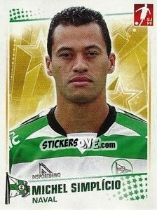 Sticker Michel Simplicio - Futebol 2010-2011 n. 138 - Panini