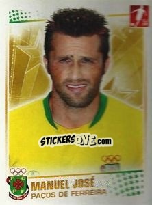 Sticker Manuel Jose - Futebol 2010-2011 n. 172 - Panini