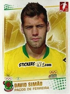 Sticker David Simao - Futebol 2010-2011 n. 174 - Panini