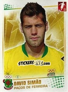 Sticker David Simao - Futebol 2010-2011 - Panini