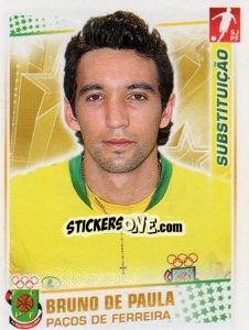 Sticker Bruno de Paula - Futebol 2010-2011 n. 179-bis - Panini
