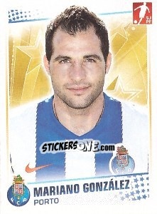 Sticker Mariano Gonzalez - Futebol 2010-2011 n. 205 - Panini
