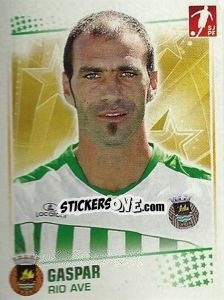 Sticker Gaspar - Futebol 2010-2011 n. 225 - Panini