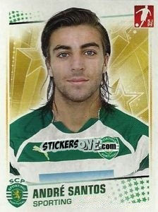 Sticker Andre Santos - Futebol 2010-2011 - Panini
