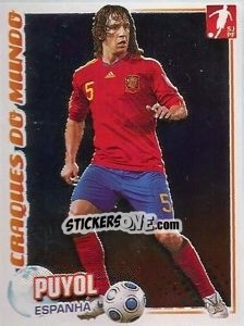 Sticker Carles Puyol (Espanha) - Futebol 2010-2011 n. 326 - Panini