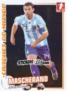 Sticker Javier Mascherano (Argentina) - Futebol 2010-2011 n. 331 - Panini