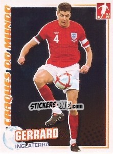 Sticker Steven Gerrard (Inglaterra) - Futebol 2010-2011 n. 335 - Panini