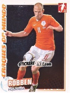 Sticker Arjen Robben (Holanda) - Futebol 2010-2011 n. 344 - Panini