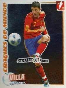 Figurina David Villa (Espanha) - Futebol 2010-2011 - Panini