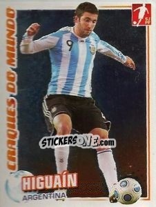 Sticker Gonzalo Higuain (Argentina) - Futebol 2010-2011 n. 350 - Panini