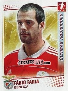 Sticker Fabio Faria (Benfica) - Futebol 2010-2011 n. 355 - Panini