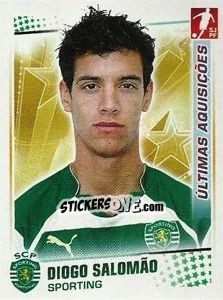 Sticker Diogo Salomao (Sporting) - Futebol 2010-2011 n. 382 - Panini