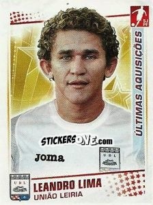Sticker Leandro Lima (U.Leiria) - Futebol 2010-2011 - Panini