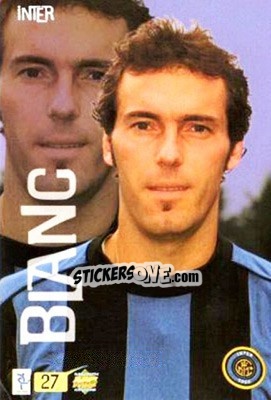 Sticker Laurent Blanc - Top Calcio 1999-2000 n. 27 - Mundicromo