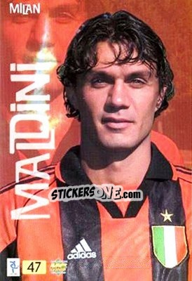 Sticker Maldini - Top Calcio 1999-2000 n. 47 - Mundicromo