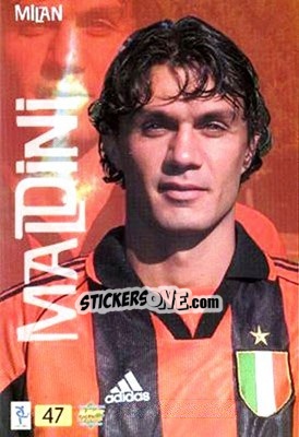 Sticker Maldini - Top Calcio 1999-2000 - Mundicromo