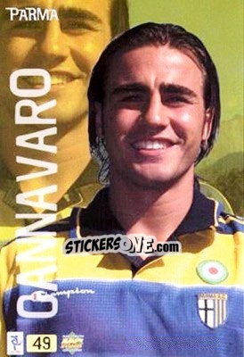 Sticker Cannavaro - Top Calcio 1999-2000 n. 49 - Mundicromo
