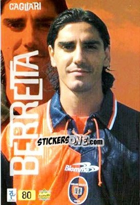Sticker Berretta - Top Calcio 1999-2000 n. 80 - Mundicromo