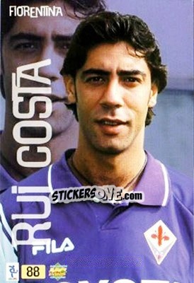 Sticker Rui Costa - Top Calcio 1999-2000 n. 88 - Mundicromo