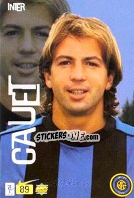 Sticker Cauet - Top Calcio 1999-2000 n. 89 - Mundicromo