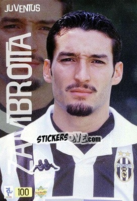 Sticker Zambrotta - Top Calcio 1999-2000 n. 100 - Mundicromo